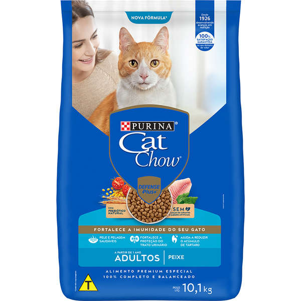 Ração Cat Chow Peixe Gato Adulto 10kg